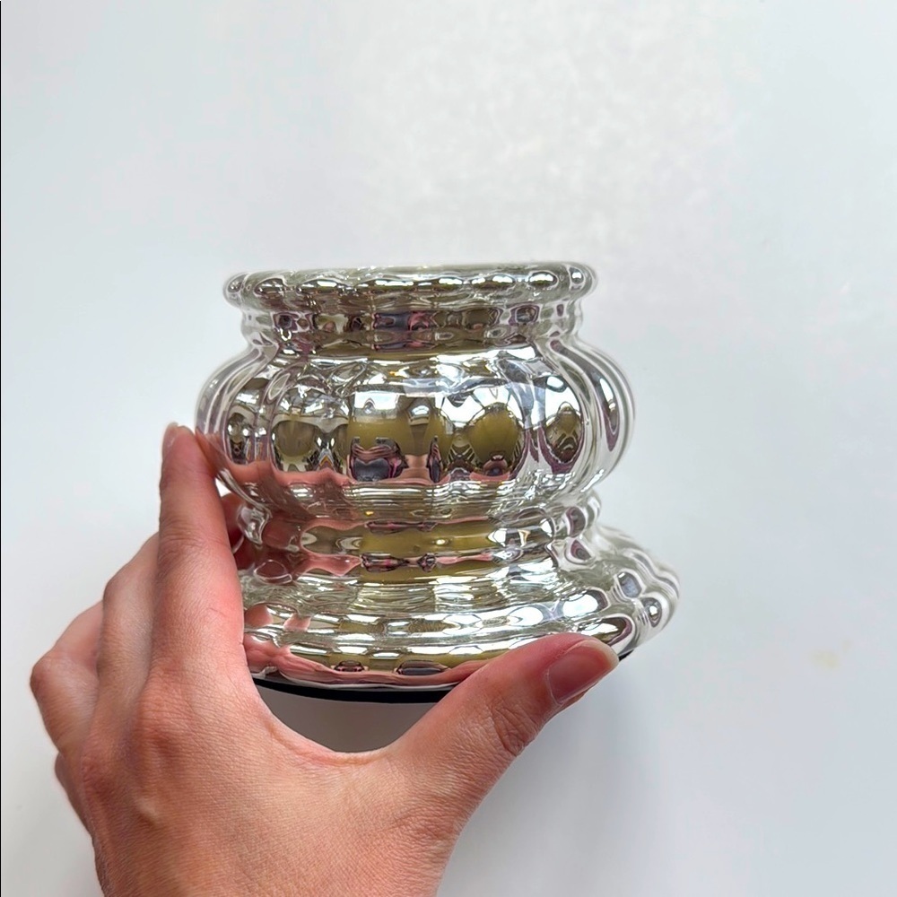 Elegant Department 56 Silver Candle Holder
